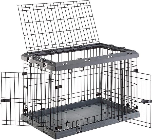Show full view: Ferplast Superior Hybrid ECO Dog Crate & Playpen, Gray, 36-in slide 4 of 11
