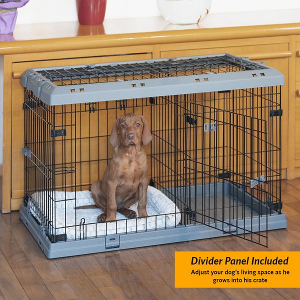 Show full view: Ferplast Superior Hybrid ECO Dog Crate & Playpen, Gray, 36-in slide 6 of 11