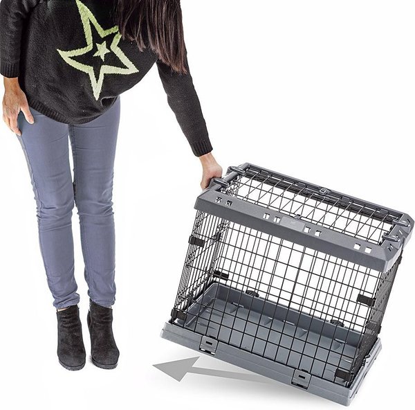Show full view: Ferplast Superior Hybrid ECO Dog Crate & Playpen, Gray, 36-in slide 7 of 11
