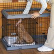 Show in main carousel: Ferplast Superior Hybrid ECO Dog Crate & Playpen, Gray, 36-in slide 9 of 11