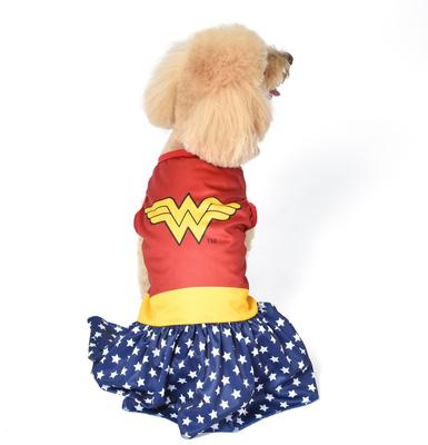 Show full view: Fetch For Pets DC Comics Wonderwoman Halloween Dog Costume, Large slide 3 of 6