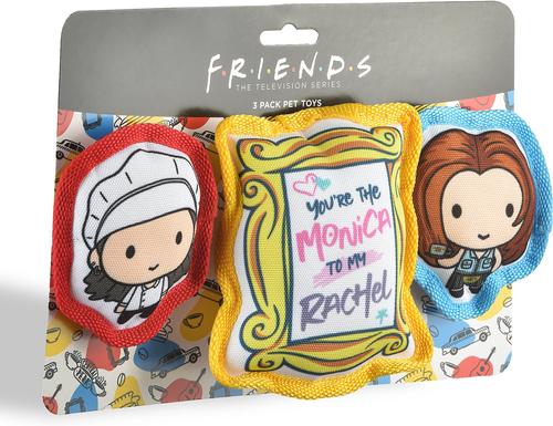 Show full view: Fetch For Pets Friends V-Day "Better Together" Canvas Squeaky Dog Toy, 3 count slide 2 of 4