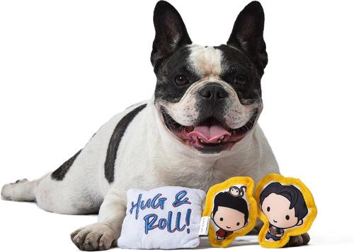 Show full view: Fetch For Pets Friends V-Day "Hug & Roll" Canvas Squeaky Dog Toy, 3 count slide 5 of 5