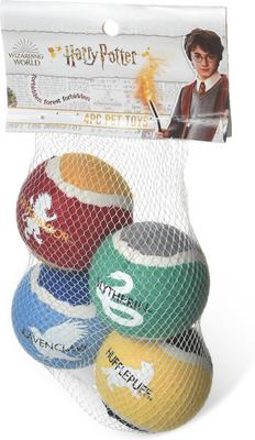 Show full view: Fetch For Pets Harry Potter 4PK Hogwarts Pride Tennis Ball Dog Toy slide 2 of 7