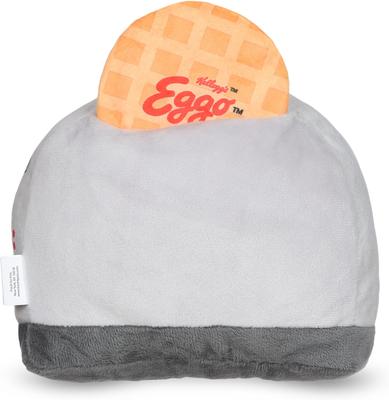 Show full view: Fetch For Pets Kellogg's Eggo Happy Toaster Burrow Plush Squeaky Dog Toy slide 4 of 7