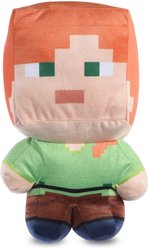 Fetch For Pets Minecraft Alex Figure Plush Squeaky Dog Toy, Large