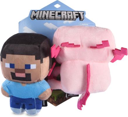 Discontinued FETCH FOR PETS Minecraft Steve Leucistic Axolotl - Main Image