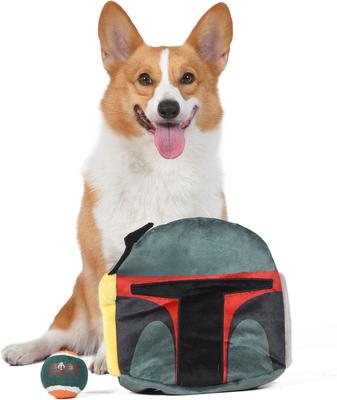 Show full view: Fetch For Pets Star Wars Boba Fett Fetch It Helmet Tennis Ball Dog Toy slide 4 of 6