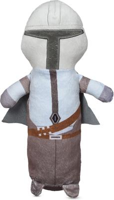 Show full view: Fetch For Pets Star Wars Mandalorian Mando Bobo Plush Squeaky Dog Toy, Large slide 1 of 5