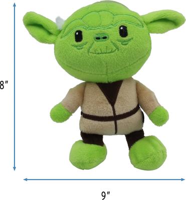 Show full view: Fetch For Pets Star Wars Yoda Squeaky Plush Dog Toy, 9-in slide 4 of 6