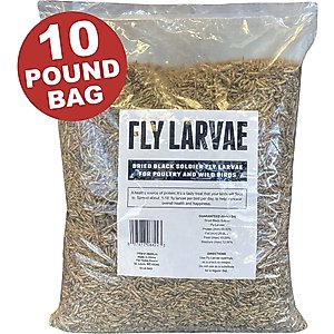Fickle Fowl Bag Fly Larvae Farm Treat, 10-lb bag