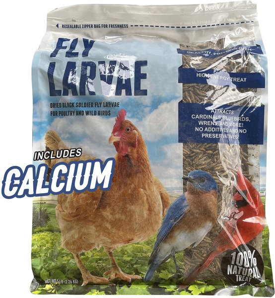 Fickle Fowl Bag Fly Larvae Farm Treat