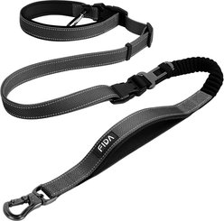 FIDA 6-IN-1 Feature Dog Leash, 6.5-ft long, 1-in wide, Black