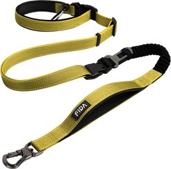 FIDA 6-IN-1 Feature Dog Leash, 6.5-ft long, 1-in wide, Yellow