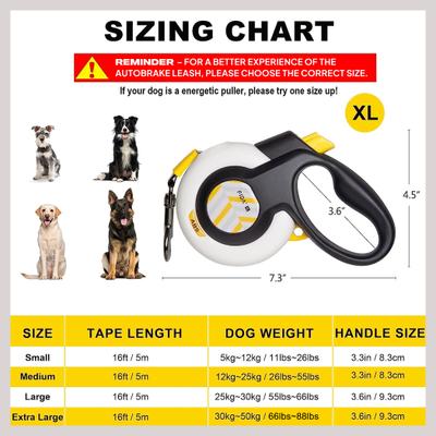 Show full view: FIDA Autobrake Retractable Dog Leash, X-Large slide 7 of 12