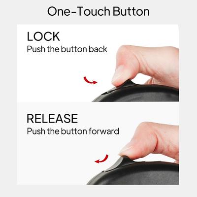 Show full view: FIDA FD6511A-3 Mini Retractable Dog Leash, X-Small: 10-ft long, 1/4-in wide, Black slide 5 of 5