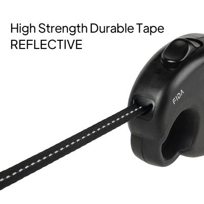 Show full view: FIDA FD6511A-3 Mini Retractable Dog Leash, X-Small: 10-ft long, 1/4-in wide, Black slide 4 of 5