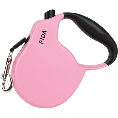 FIDA FIDA FD92N Retractable Dog Leash, Pink, Small: 13-ft long