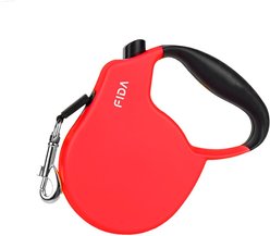 FIDA FD92N Retractable Dog Leash, Red, Medium: 16-ft long