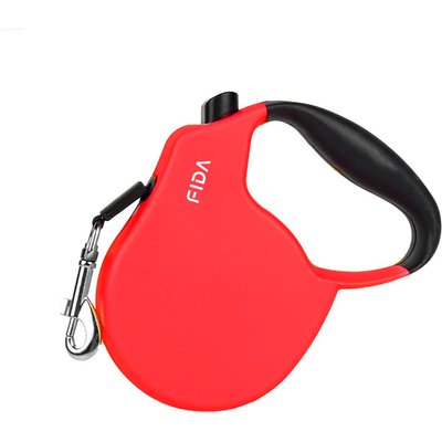 FIDA FIDA FD92N Retractable Dog Leash, Red, Medium: 16-ft long