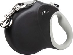 FIDA FD9313A-8M Retractable Dog Leash, Large: 26-ft long, Black