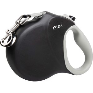 FIDA FD9313A-8M Retractable Dog Leash, Large: 26-ft long, Black