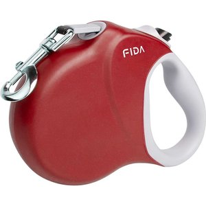 FIDA FD9313A-8M Retractable Dog Leash, Large: 26-ft long, Red - Chewy.com