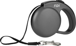 FIDA FD94 Mini-25 Mini Retractable Dog Leash, X-Small: 8-ft long, 1/4-in wide, Black
