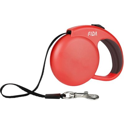 FIDA FIDA FD94 Mini-25 Mini Retractable Dog Leash, X-Small: 8-ft long, 1/4-in wide, Red