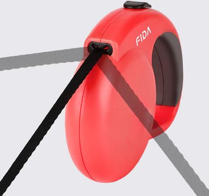 Show full view: FIDA FD94 Mini-25 Mini Retractable Dog Leash, X-Small: 8-ft long, 1/4-in wide, Red slide 4 of 5