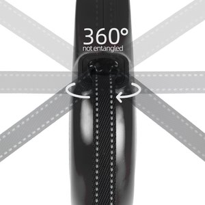 FIDA JFA Retractable Dog Leash, Black, Large: 16-ft long