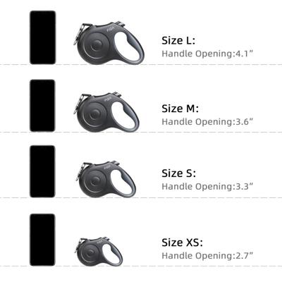 Show full view: FIDA JFA Retractable Dog Leash, Black, Small: 16-ft long slide 6 of 8