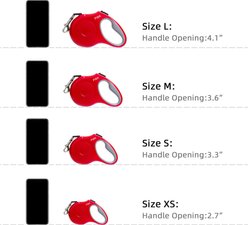 FIDA JFA Retractable Dog Leash, Red, Small: 16-ft long slide 2 of 5