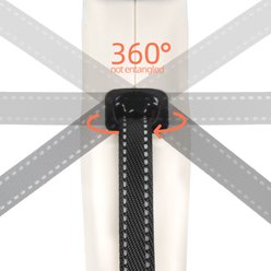 FIDA JFA Retractable Dog Leash, White, Small: 16-ft long slide 2 of 6