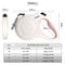 Show in main carousel: FIDA JFA Retractable Dog Leash, White, Small: 16-ft long slide 6 of 8