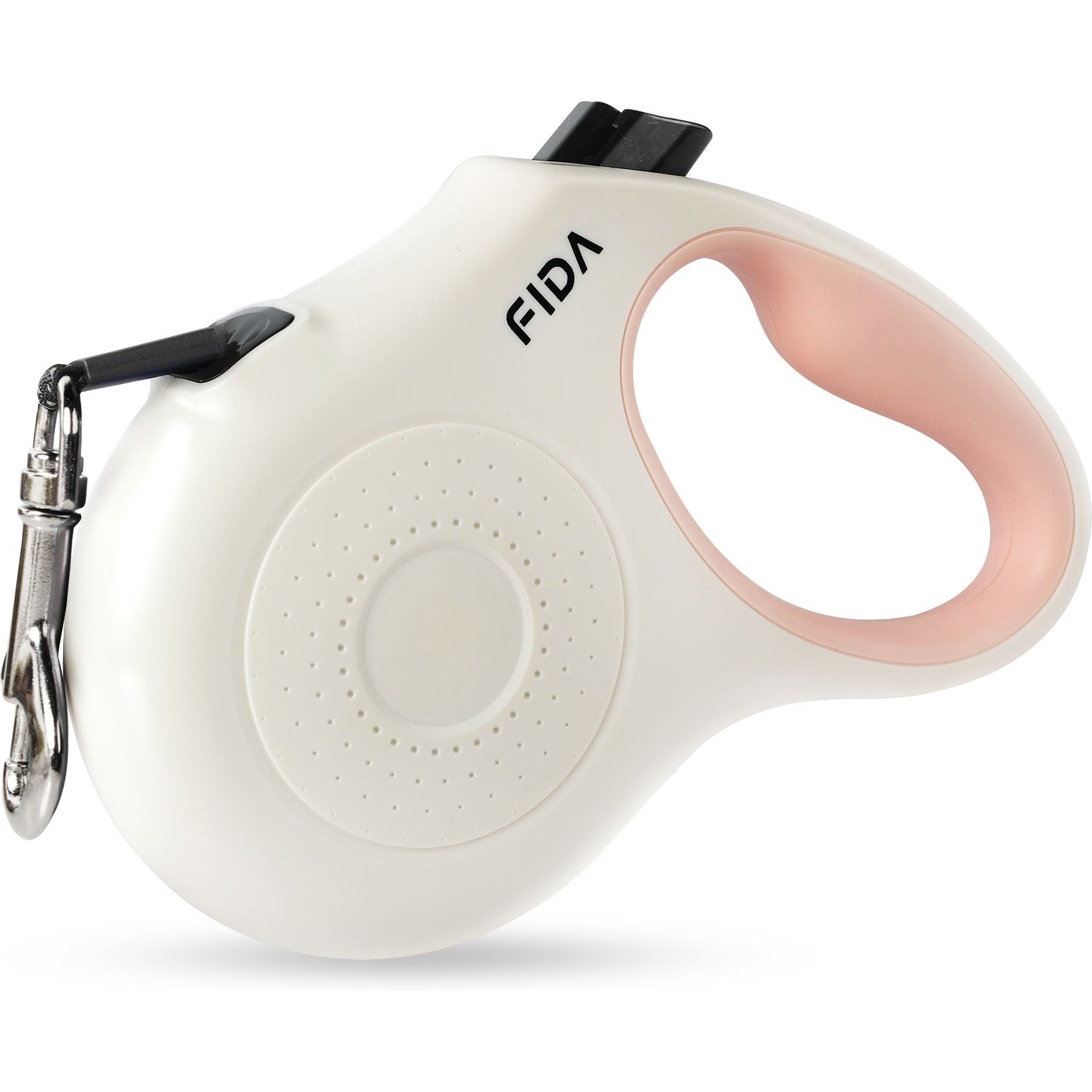 FIDA JFA Retractable Dog Leash, White, X-Small: 10-ft long