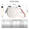 Show in main carousel: FIDA JFA Retractable Dog Leash, White, X-Small: 10-ft long slide 4 of 5