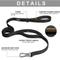 Show in main carousel: FIDA Leash with Integrated Traffic Handles Dog Leash, 5-ft long, 1-in wide, Black slide 2 of 8