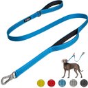 FIDA Leash with Integrated Traffic Handles Dog Leash, 5-ft long, 1-in wide, Blue