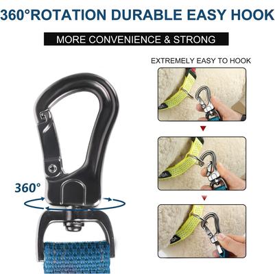 Show full view: FIDA Leash with Integrated Traffic Handles Dog Leash, 5-ft long, 1-in wide, Blue slide 4 of 7