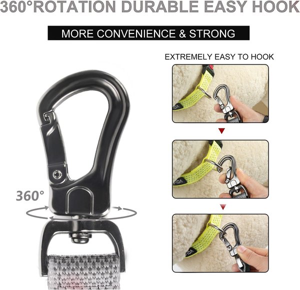 Show full view: FIDA Leash with Integrated Traffic Handles Dog Leash, 5-ft long, 1-in wide, Grey slide 4 of 7