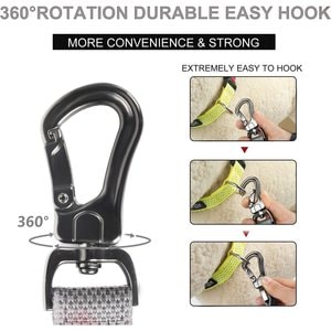 FIDA Leash with Integrated Traffic Handles Dog Leash, 5-ft long, 1-in wide, Grey