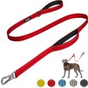 FIDA Leash with Integrated Traffic Handles Dog Leash, 5-ft long, 1-in wide, Red