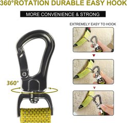 FIDA Leash with Integrated Traffic Handles Dog Leash, 5-ft long, 1-in wide, Yellow slide 2 of 7