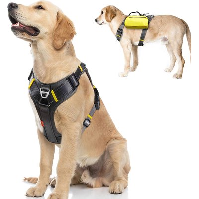 FIDA FIDA No Pull Dog Harness, Black, Large: 25.2 to 33.9-in chest
