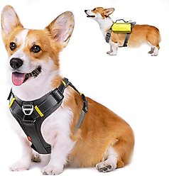 FIDA No Pull Dog Harness, Black, Medium: 21.2 to 27.6-in chest