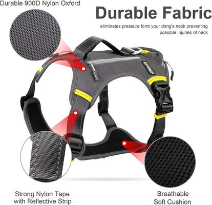 Show full view: FIDA No Pull Dog Harness, Black, Medium: 21.2 to 27.6-in chest slide 3 of 8