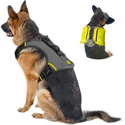 FIDA FIDA No Pull Dog Harness, Black, X-Large: 29.1 to 40.9-in chest