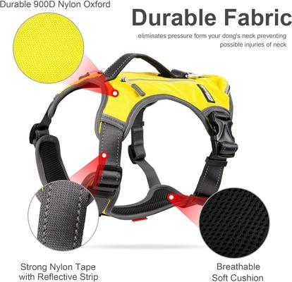 Show full view: FIDA No Pull Dog Harness, Yellow, X-Large: 29.1 to 40.9-in chest slide 3 of 10