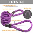 Show in main carousel: FIDA Rope Slip Training Dog Leash, 6-ft long, 1/2-in wide, Purple slide 2 of 7